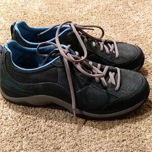 Dansko Sabrina Women's 41 US 9.5-10 Leather Comfort Sneaker Gray/Blue 4202727554